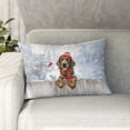 thumbnail image 1 of Playful German Shorthaired Pointer Welcomes Winter Snowy Day with Cardinal Bird Pillowcase Double Sided GSP Lover Dog Gift Pillow Case Covers - 2017, 1 of 3
