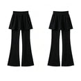 thumbnail image 1 of Playful Girls Pants Faux Two Piece Lay Flat Design Built In Shorts Activewear Yoga Dance School, 1 of 4