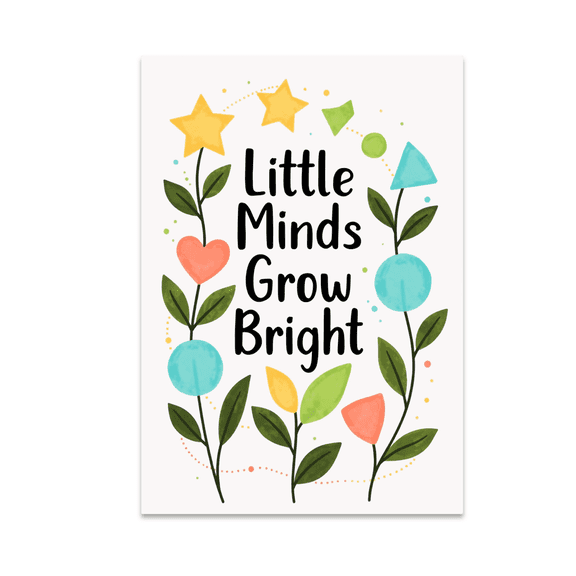 Playful Growth Wall Art - Kids Room Decor - 13x19 Poster Print