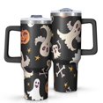 thumbnail image 1 of Playful Halloween Ghosts Pattern Tumbler with Handle and Lid,40oz Double Wall Vacuum Insulated Tumbler,Cups Gift for Women and Men, 1 of 7