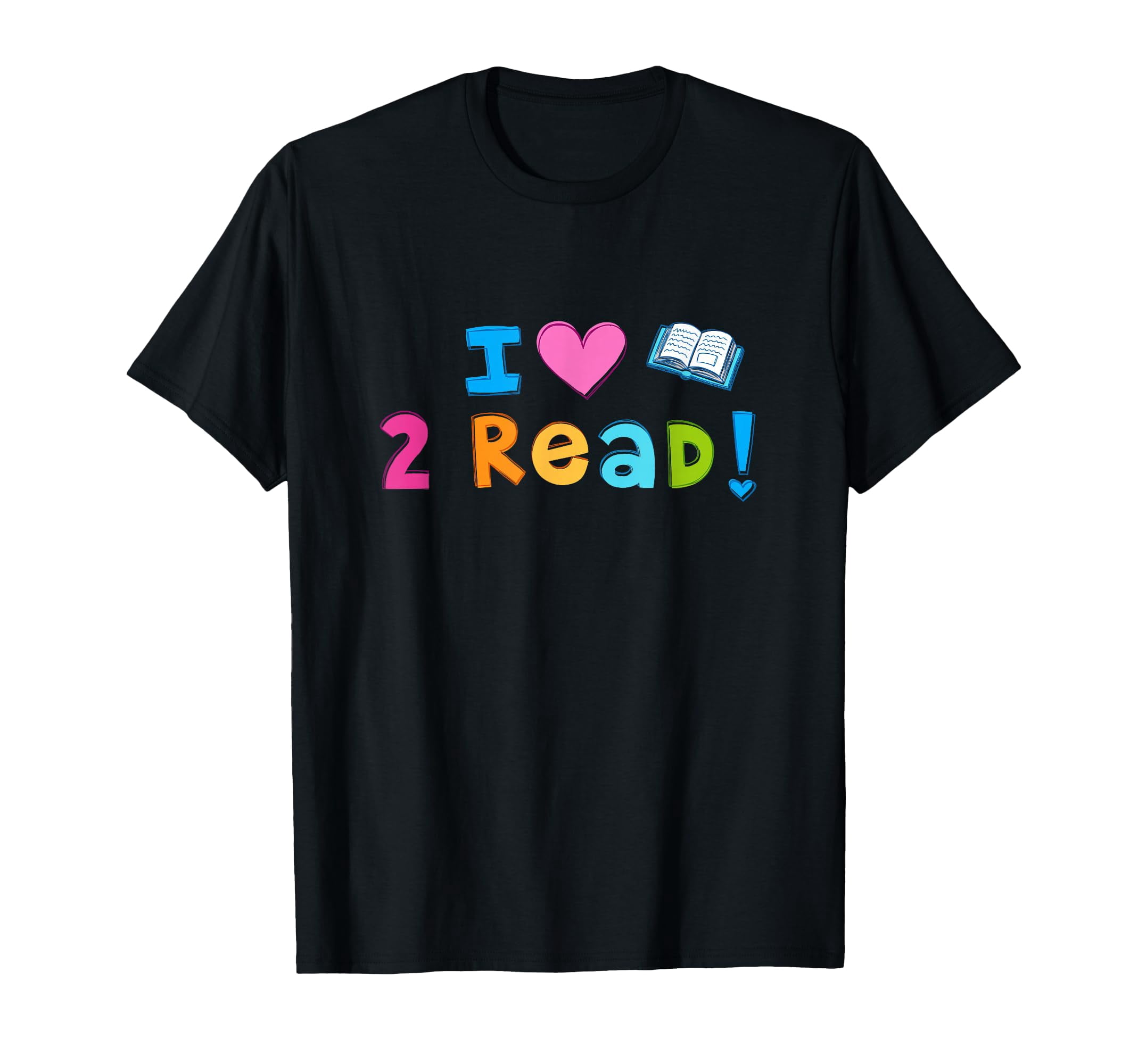 Playful Heart Graphic I Love to Read T-Shirt for Book Lovers - Walmart.com