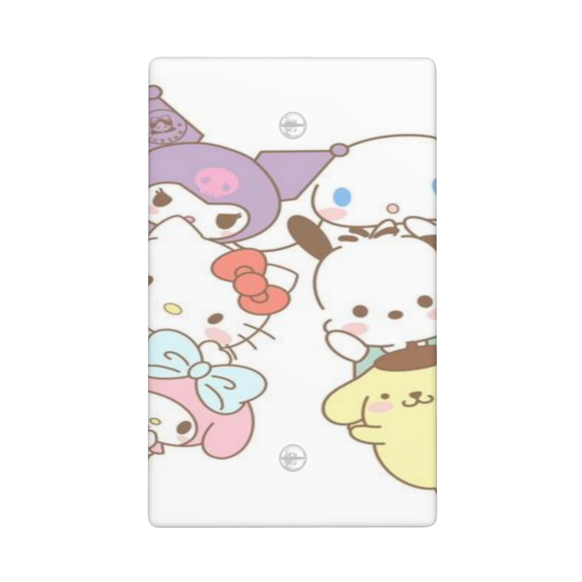 Playful Hello Kitty Cartoon Switch Cover Decorative Wall Panels: Adding ...