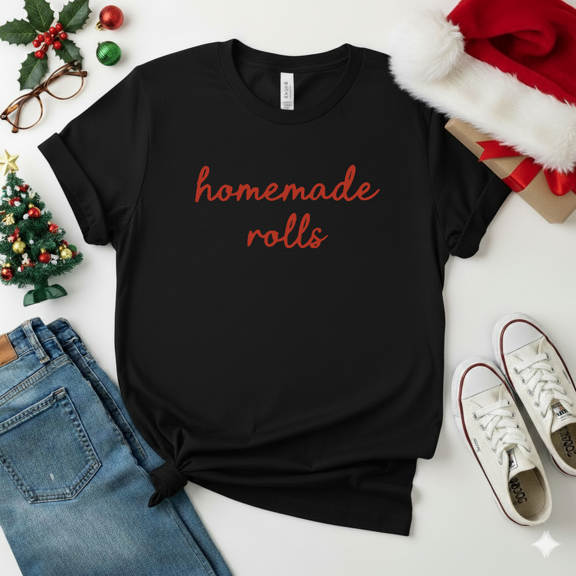 Playful Holiday Baker Rolls Kitchen Humor Festive Cooking Laugh Unisex T-shirt up to size 5XL