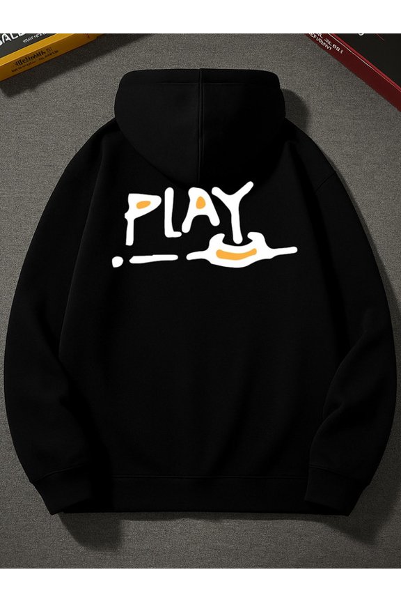 Playful Hoodie hoodies & sweatshirt game men sweatshirts black Sporty Athletic Hoodie For Fall & Winter vintage gift aesthetic funny halloween graphic merch fun Basic Unisex hoodie