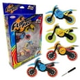 thumbnail image 1 of Playful Minds Flip Pro Spinner Finger Bikes – 4 Metal Mini Motorcycles with Rubber Tires & Stunts, 1 of 8