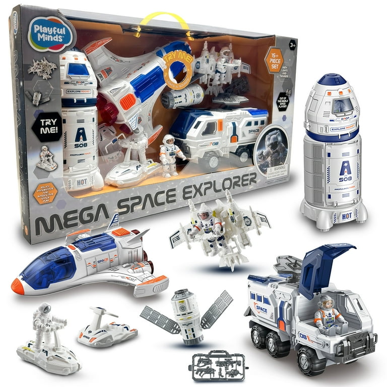 Playful Minds: Mega Space Explorer - 15pc Lights & Sounds