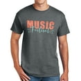 thumbnail image 1 of Playful Music Festival Graphic Design Men's Big Size Cotton Polyester DryBlend T-Shirt - Dk Heather XL, 1 of 2