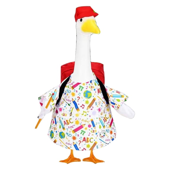 ANXPTIME Outdoor Decorative Geese Figure In Festive Attire For Garden And Yard Decoration