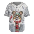 thumbnail image 1 of Playful Papillon Welcomes Winter Snowy Day with Cardinal Bird All Over Print 3D Baseball Shirt Pap Butterfly Dog Lover Softball Sport - 2017, 1 of 6