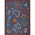 thumbnail image 1 of Playful Patterns Kids Art Rectangle Childrens Area Rugs  02 Chalkdust - 5 ft. 4 in. x 7 ft. 8 in., 1 of 1