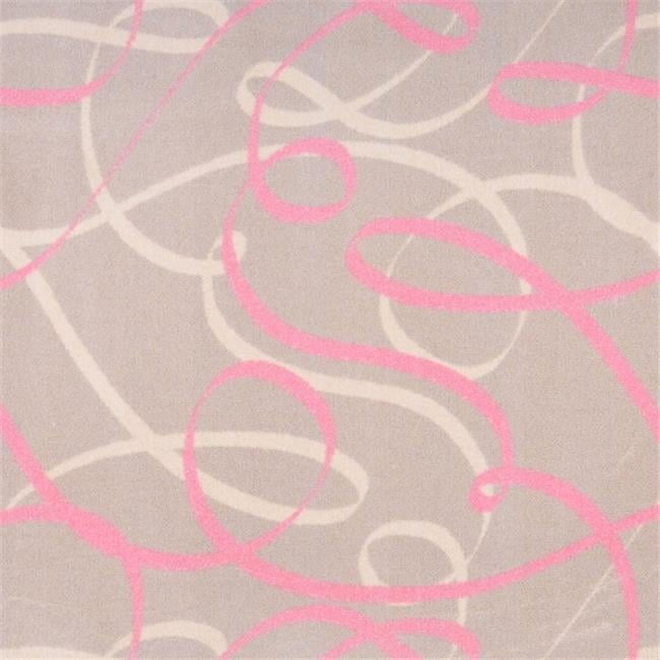 Playful Patterns Ribbons Rectangle Childrens Area Rugs 03 Pink - 7 ft ...
