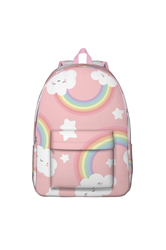 Playful Planets Backpack - Kawaii Cartoon Solar System Design Waterproof College Backpack, Spacious Laptop Bag for Commuters & Office Workers (Fun Galaxy Pattern)