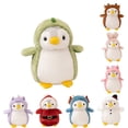 thumbnail image 1 of Playful Pompom Penguin Dinot Vibrant Companions Endless Fun Stuffed Animal Toy - 7.9'', 1 of 5