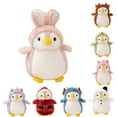 thumbnail image 1 of Playful Pompom Penguin Dino/Unicorn/Rabbit Vibrant Companions Endless Fun Stuffed Animal Toy - 7.9'', 1 of 5