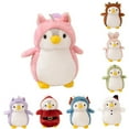 thumbnail image 1 of Playful Pompom Penguin Dino/Unicorn/Rabbit Vibrant Companions Endless Fun Stuffed Animal Toy - 7.9'', 1 of 6