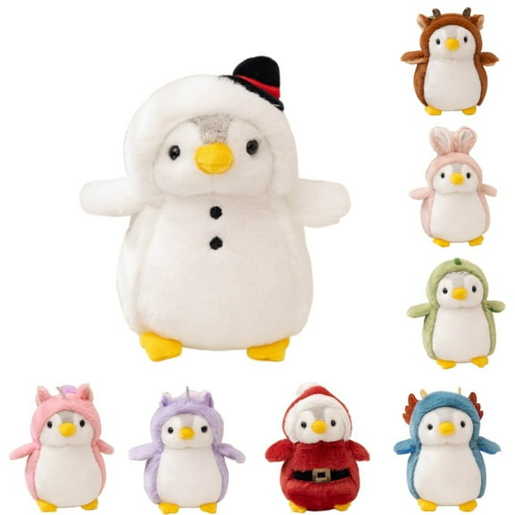 Playful Pompom Penguin Santa Claus/Deer/Snowman Plush Vibrant Companions Endless Fun Stuffed Animal Toy