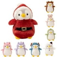 thumbnail image 1 of Playful Pompom Penguin Santa Claus/Deer/Snowman Plush Vibrant Companions Endless Fun Stuffed Animal Toy, 1 of 6