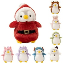 Playful Pompom Penguin Santa Claus/Deer/Snowman Plush Vibrant Companions Endless Fun Stuffed Animal Toy