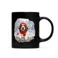 thumbnail image 1 of Playful Portuguese Water Dog Welcomes Winter Snowy Day with Cardinal Bird Mug PWD Portie Fishing Dog Lover Coffee Tea Cup - 2017, 1 of 4