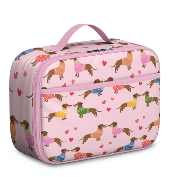 Playful Puppy Lunch Tote – Cute Pet Paw Bone Tail Design Insulated Lunch Bag for Preschool and Elementary School