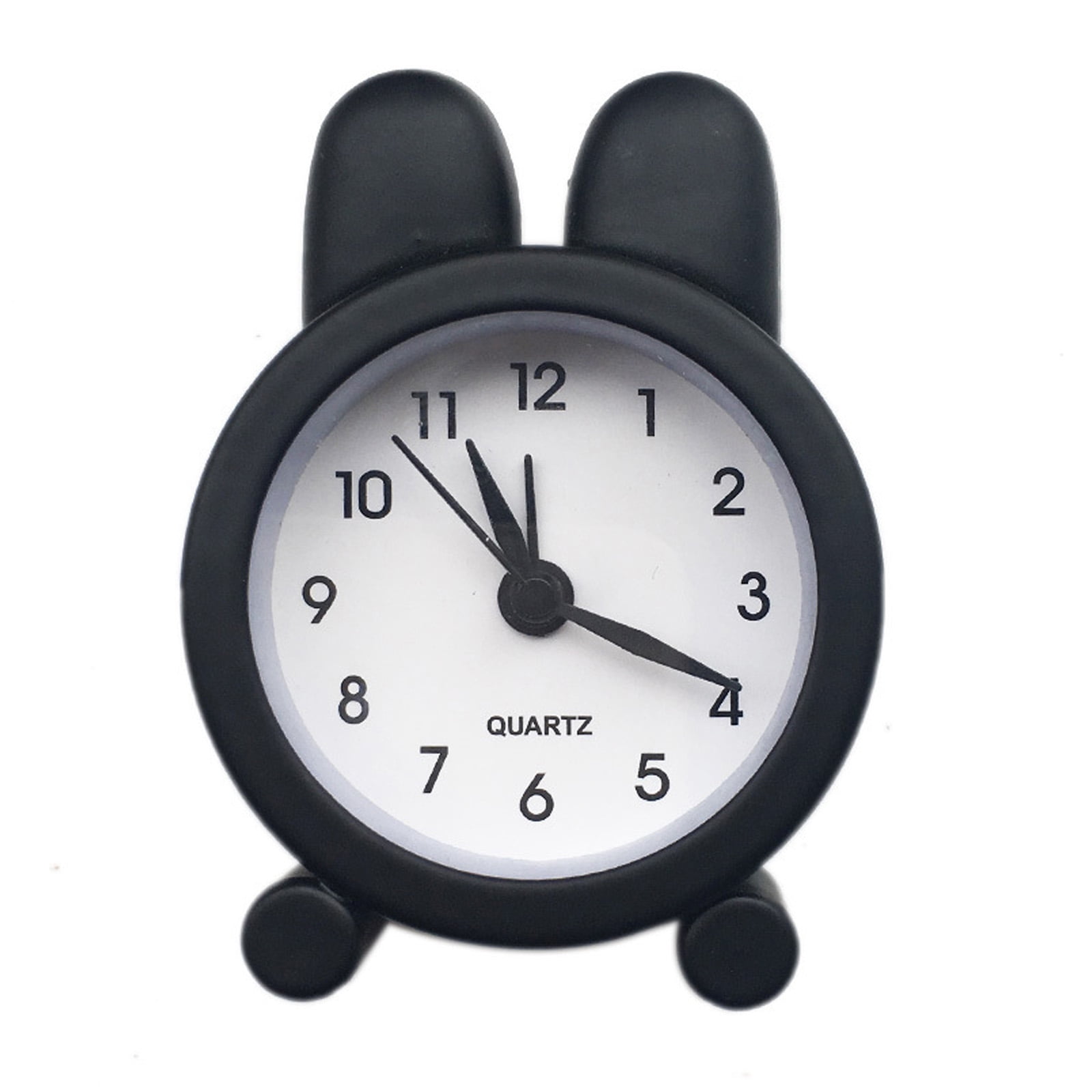 Playful Rabbits Alarm Clock Quiet Bedsides Clock for Kids and Adults ...