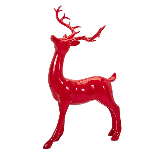 Playful Reindeer- Red (antlers KD)-Standing