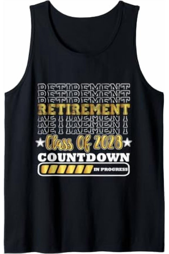Playful Retirement Class Of Countdown In Progress Teacher Tank Top Size S-3XL