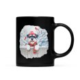 thumbnail image 1 of Playful Schnauzer Welcomes Winter Snowy Day with Cardinal Bird Mug Miniature Schnauzer Dog Lover Coffee Tea Cup - 2017, 1 of 4