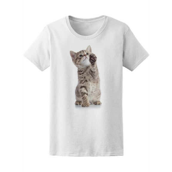 Playful Scottish Straight Kitten Tee Women's -Image by Shutterstock