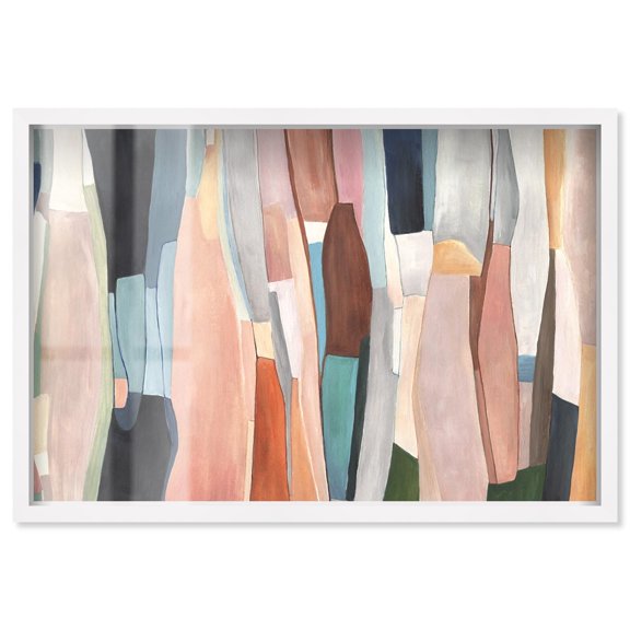 Playful Shadows Shadowbox Print Living Room Wall Art by Art Remedy, White Frame, 15 x 10