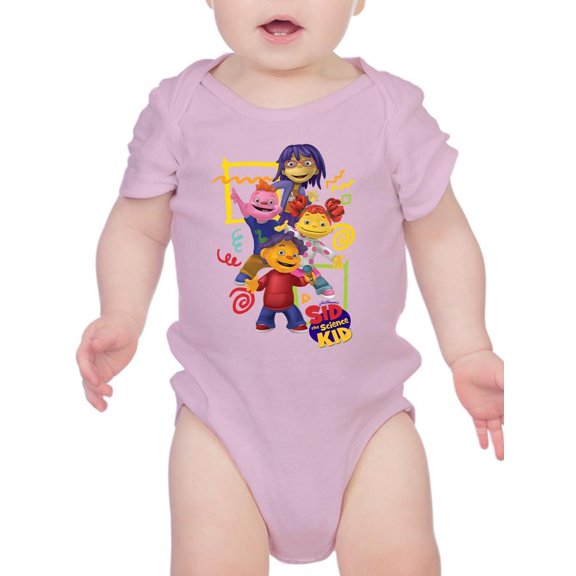 Playful Sid the Science Kid Squad - Fun Learning Graphic Baby's Bodysuit