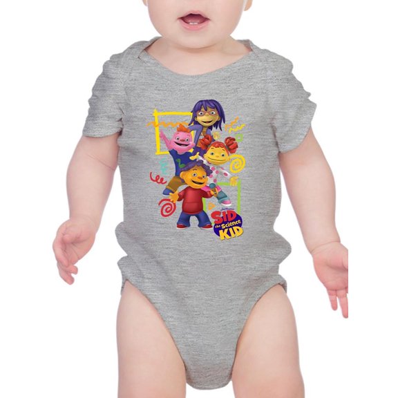 Playful Sid the Science Kid Squad - Fun Learning Graphic Baby's Bodysuit