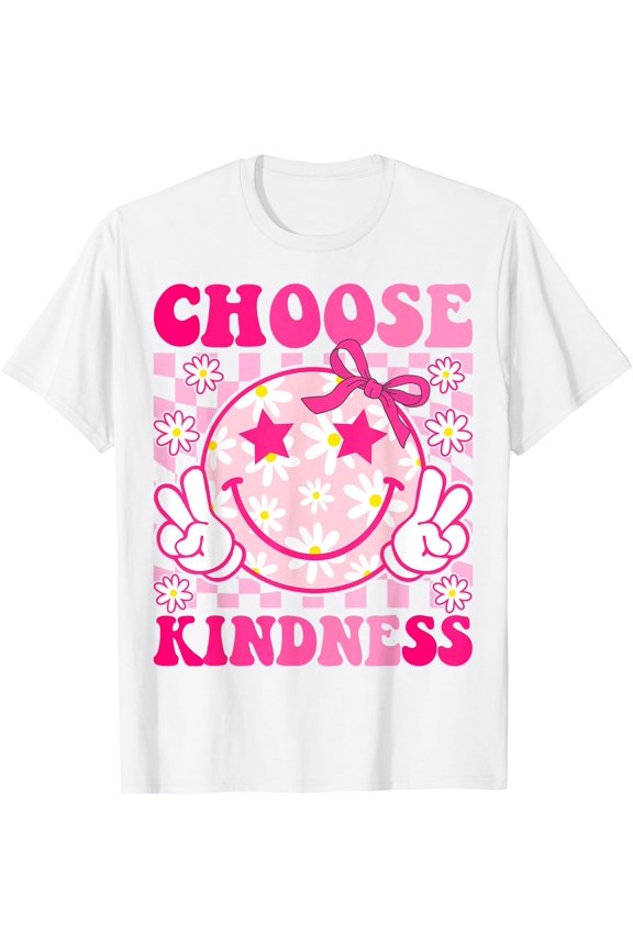 Playful Smiling Face Retro T-Shirt for Inspiring Kindness and Positivity