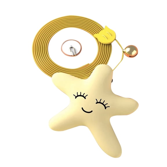 Playful Solutions for Your Feline Friend: Interactive Cat Teaser Toys - Hang Them Up to Relieve Boredom, Complete with Bells for Added Fun in Your Indoor Haven! (Starfish)