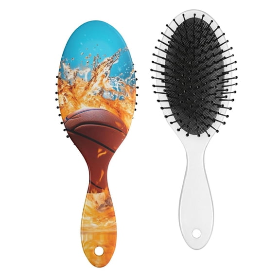 Playful Sports Hair Brush - Gentle Detangler for Kids & Teens, Baseball, Football, Soccer Designs