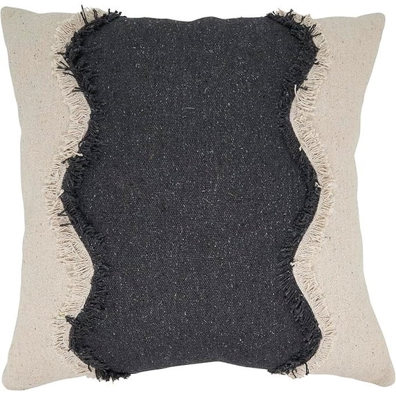 Playful Squiggle Fringe Down Filled Pillow