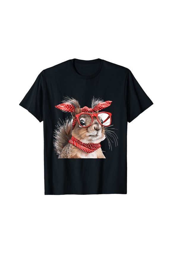 Playful Squirrel Graphic T-Shirt for Animal Lovers - Fun and Stylish Design