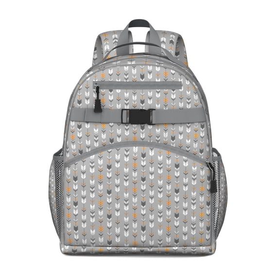 Playful Student Backpack Adjustable Shoulder Straps Chest Buckle Lightweight Durable School Backpack