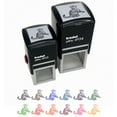 thumbnail image 1 of Playful Tabby Cat Domestic Shorthair Self-Inking Rubber Stamp Ink Stamper - Red Ink - Large 1-1/2 Inch, 1 of 7