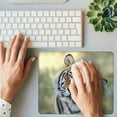 Playful Tiger Head Tilt Print Rubber Lock Edge Mouse pad, Office Desk