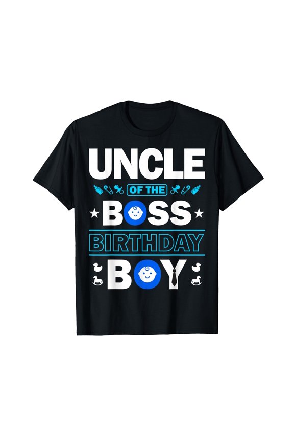 Playful Uncle of The Birthday T-Shirt for Family Celebrations