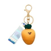 Playful Vegetable Keychain Set - Carrot, Leek, Mushroom Pendant Ornament for Keys, Wallets, Daily Accessories