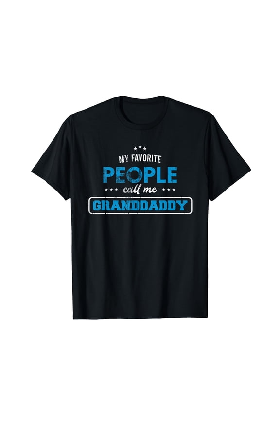 Playful Vintage Granddaddy T-Shirt for Proud Grandparents Celebrating Family