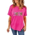 thumbnail image 1 of Playful XOXO Heart Print Tee - Casual Round Neck T-Shirt for Women | [ZhiHiMeRi] | (US 4-6)S, 1 of 7