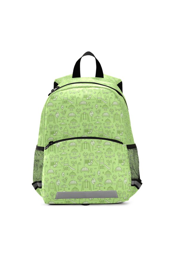 Playful playground pattern design Student Laptop Backpack For Middle Teen Bookbag Travel Daypack