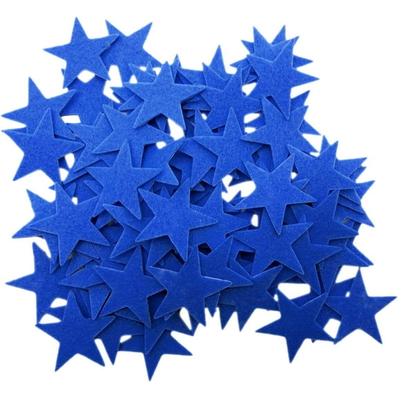 Playfully Ever After 1.5 Inch Felt Star Stickers (Blue)