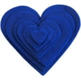 thumbnail image 1 of Playfully Ever After 1 to 6 inch Multi-Size Pack 24pc Felt Hearts (Navy Blue), 1 of 5
