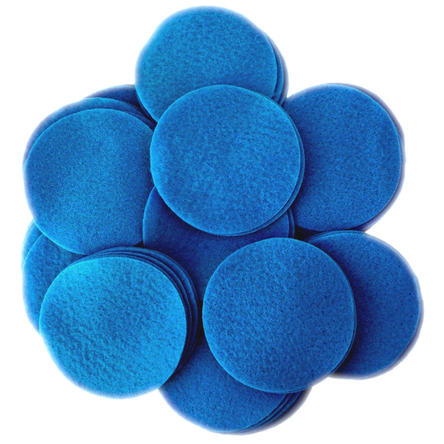 Playfully Ever After 1.5 Inch Stiff Felt Stars - 88 Pieces, Blue Craft Felt Cutouts