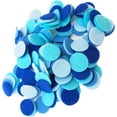 thumbnail image 1 of Playfully Ever After Blue, Light Blue, Militia Blue & Turquoise Craft Felt Circles (3/4 Inch - 300pc), 1 of 5