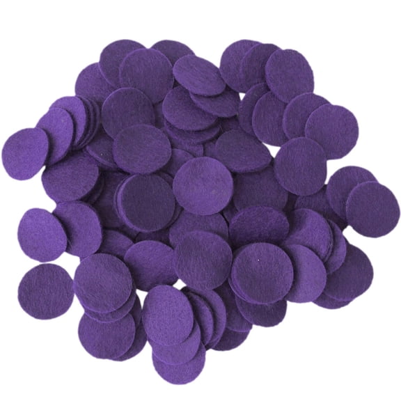 Playfully Ever After Dark Purple Craft Felt Circles (1.5 Inch - 94pc)